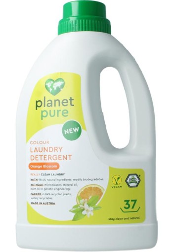 Planet Pure Wasmiddel vloeibaar gekleurde was orange (1480 Milliliter)