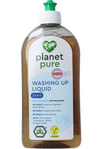 Planet Pure Afwasmiddel 0% zero (500 Milliliter)