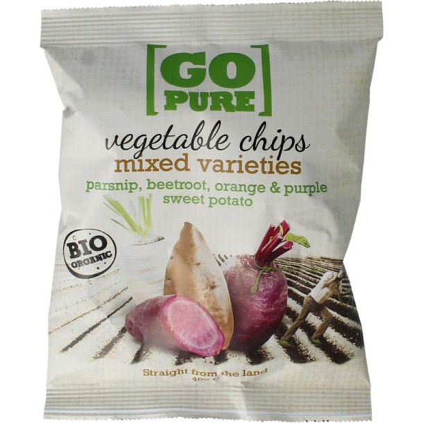 Go Pure Chips groente bio (40 Gram)