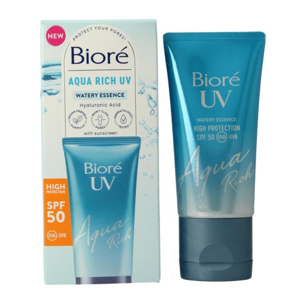 Biore Aqua moisturiser rich weightless SPF50 UV 50 Milliliter