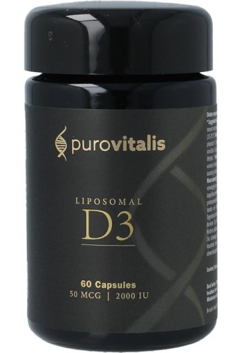 Purovitalis Liposomal vitamine D3 (60 Vegetarische capsules)