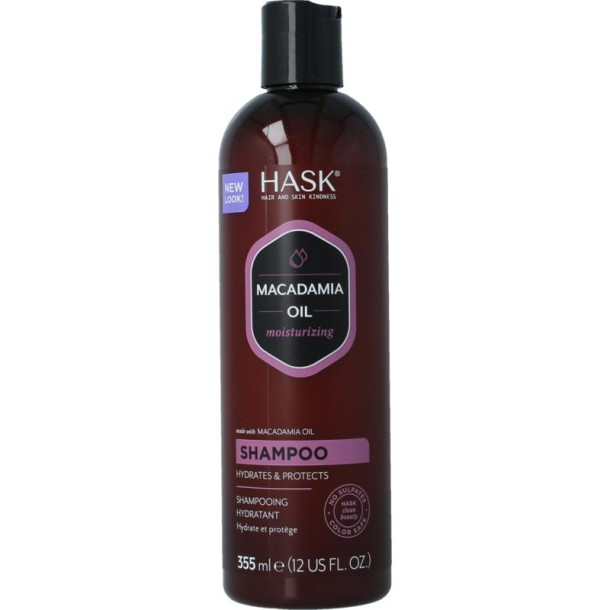 Hask Shampoo moisturizing macadamia oil (355 Milliliter)