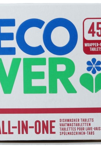 Ecover Vaatwasmachine tabletten all in 1 (45 Tabletten)