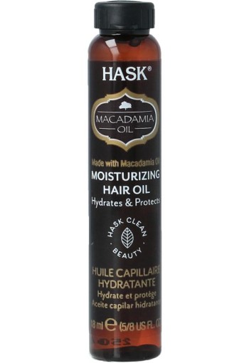 Hask Macadamia oil moisturising shine oil (18 Milliliter)