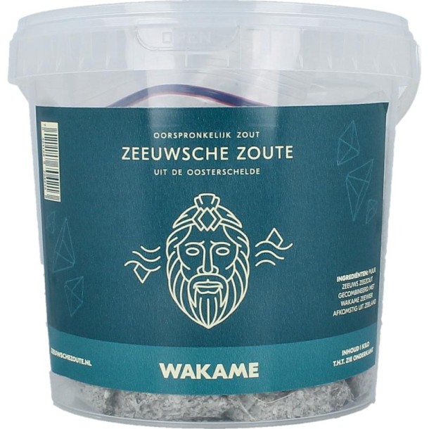 Zeeuwsche Zoute Zout met wakame in emmer (1 Kilogram)