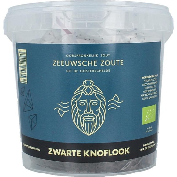 Zeeuwsche Zoute Zout met zwarte knoflook bio (1 Kilogram)