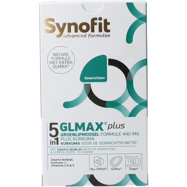 Synofit GLMAX 5-in-1 plus groenlipmossel (60 Softgels)