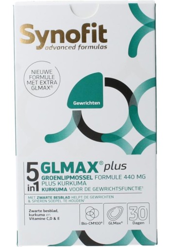 Synofit GLMAX 5-in-1 plus groenlipmossel (60 Softgels)