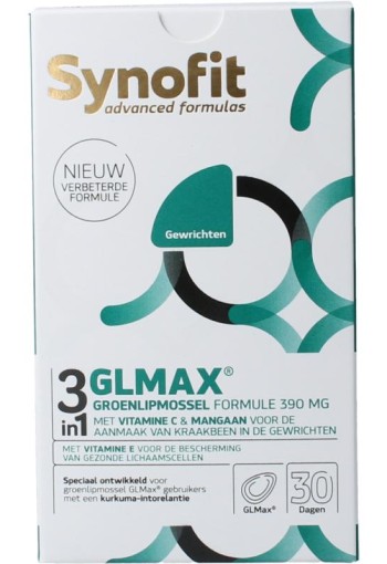Synofit GLMax 3-in-1 groenlipmossel (60 Softgels)