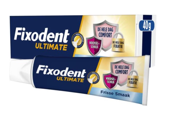 Fixodent Ultimate Food Barrier Frisse Smaak Kleefpasta - 40 GR