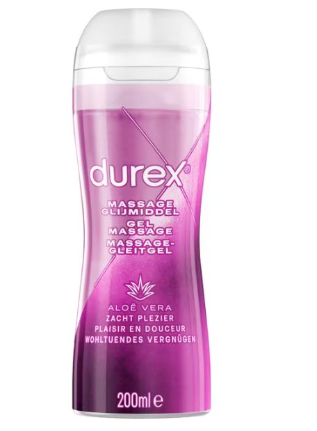 Durex Massage Olie en Glijmiddel 2-in-1 Aloë Vera Waterbasis 200 ML