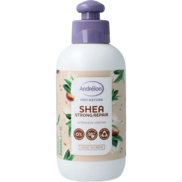 Andrelon Leave-in creme shea strong repair (200 Milliliter)