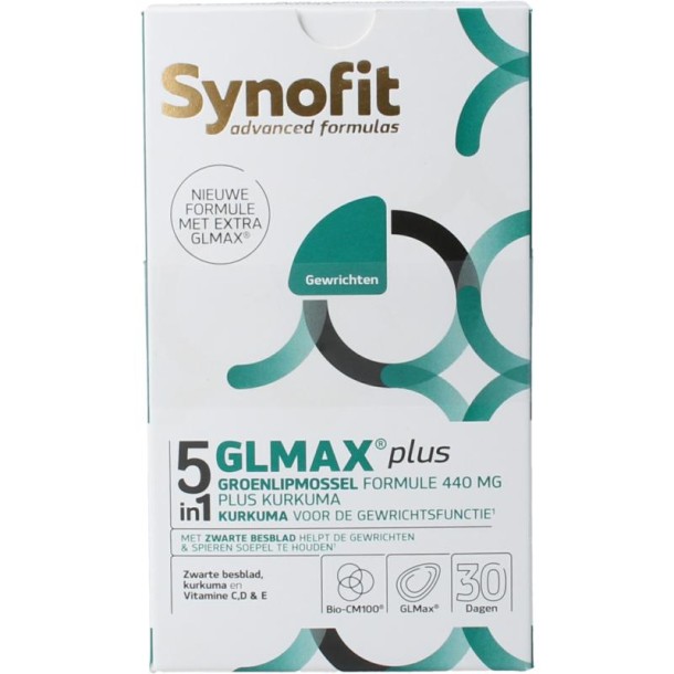 Synofit GLMAX 5-in-1 plus groenlipmossel (120 Softgels)
