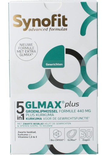 Synofit GLMAX 5-in-1 plus groenlipmossel (120 Softgels)