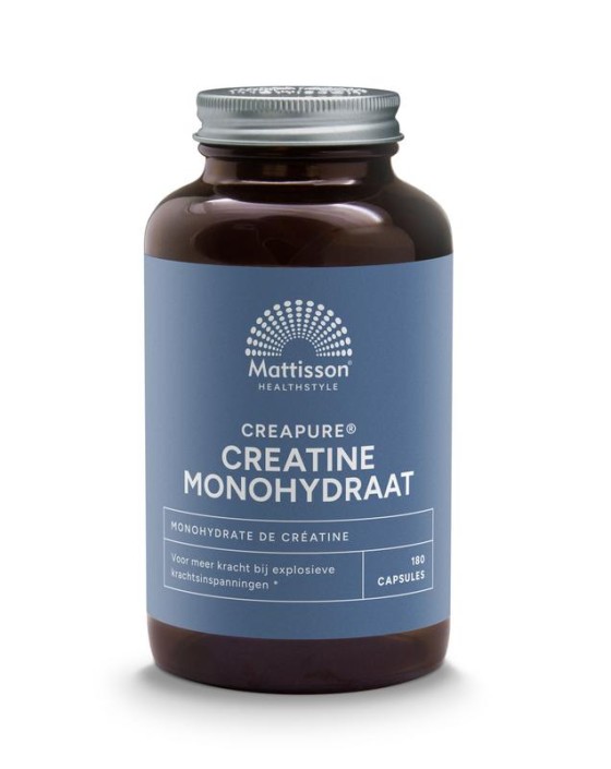 Mattisson Creatine monohydraat creapure (180 Vegetarische capsules)
