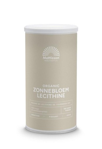 Mattisson Zonnebloem lecithine poeder bio (180 Gram)