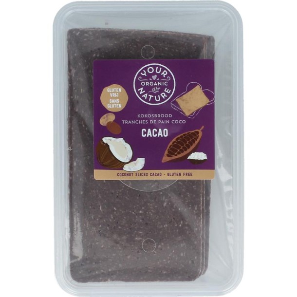 Your Organic Nat Kokosbrood cacao bio (225 Gram)