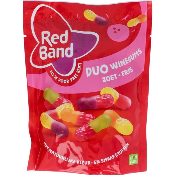 Red Band Winegums duo zoet fris (215 Gram)