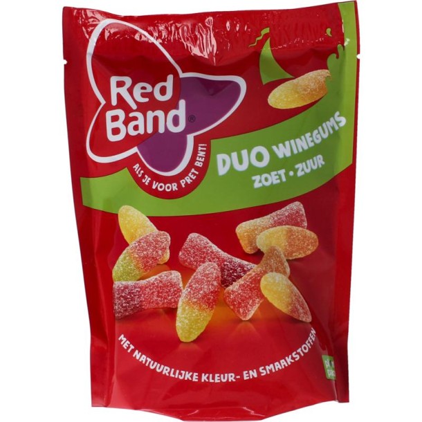 Red Band Winegums duo zoet zuur (215 Gram)