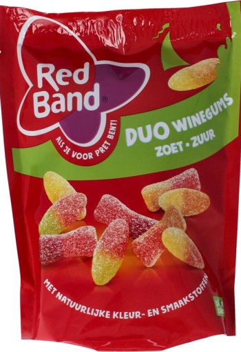 Red Band Winegums duo zoet zuur (215 Gram)