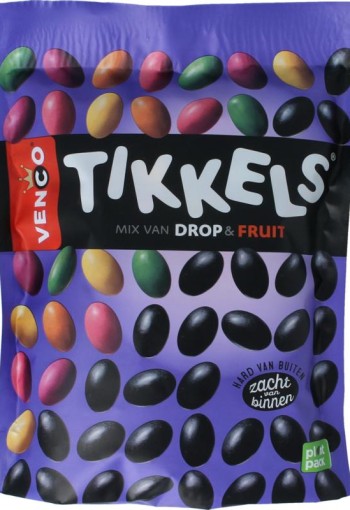 Venco Tikkels drop & fruit (245 Gram)
