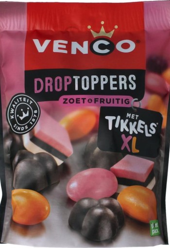 Venco Droptoppers fruitig (225 Gram)