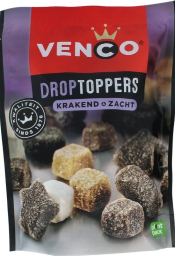Venco Droptoppers krakend en zacht (215 Gram)