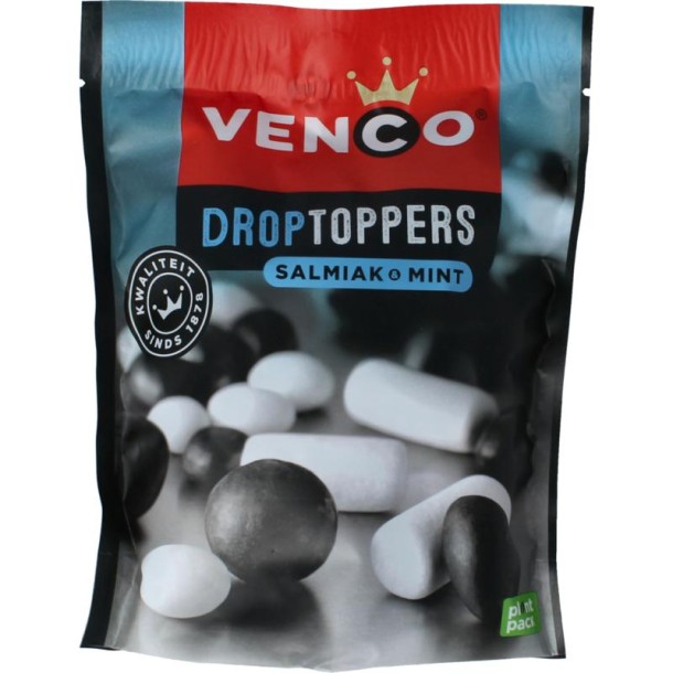 Venco Droptoppers salmiak mint (225 Gram)