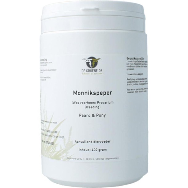 Groene Os Monnikspeper paard & pony (400 Gram)