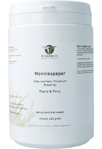 Groene Os Monnikspeper paard & pony (400 Gram)