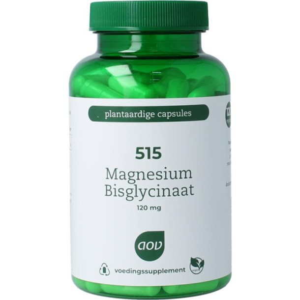 AOV 515 Magnesium bisglycinaat (120 Vegetarische capsules)