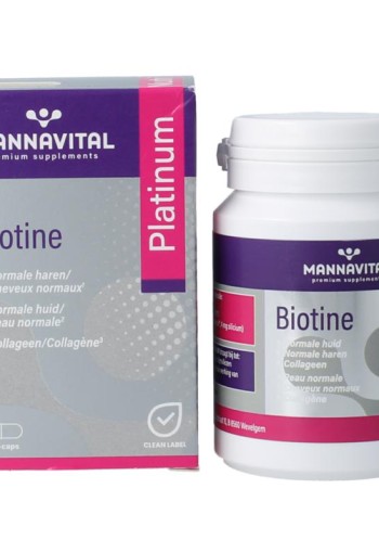 Mannavital Biotine platinum (60 Vegetarische capsules)