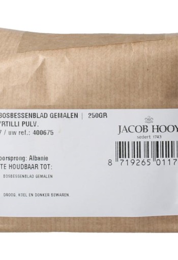 Jacob Hooy Bosbessenblad gemalen (250 Gram)