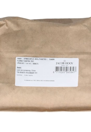 Jacob Hooy Afrikaantjes heel/tagees (250 Gram)
