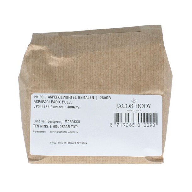 Jacob Hooy Aspergewortel gemalen (250 Gram)