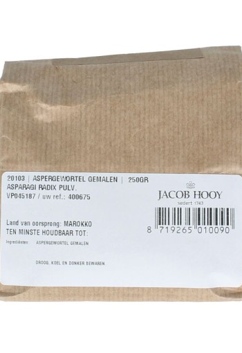 Jacob Hooy Aspergewortel gemalen (250 Gram)