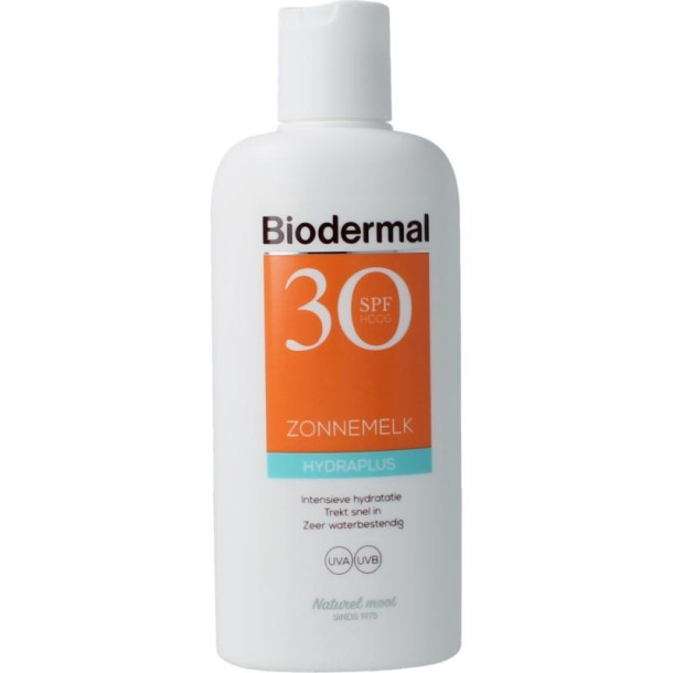 Biodermal Zonnemelk hydraplus SPF30 (50 ml)