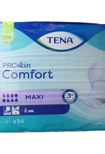 Tena Proskin comfort maxi (34 Stuks)
