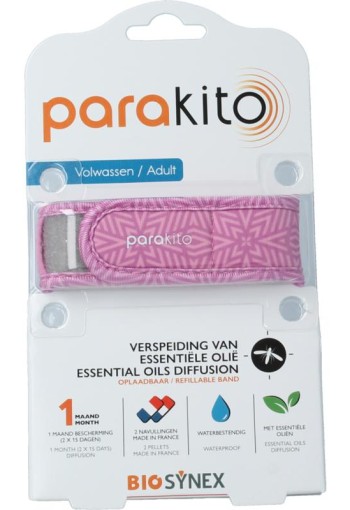 Parakito Anti mug armband volwassenen violet (1 Stuks)