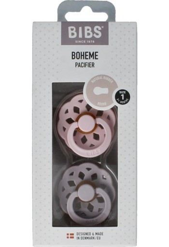 Bibs Fopspeen maat 1 blossom lila (2 Stuks)