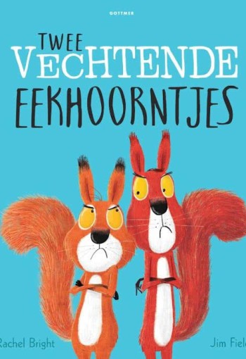 Prentenboek: Twee vechtende eekhoorntjes. 3+