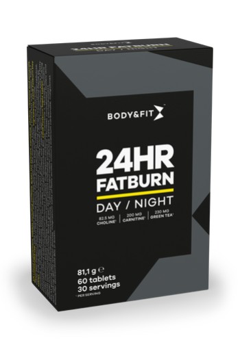 Body & Fit 24HR Fatburn Voedingssupplement 60 tabletten