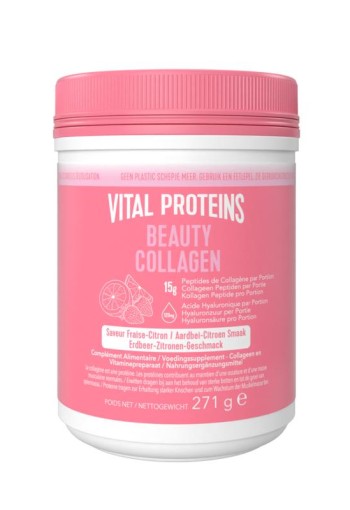 Vital Proteins Collageen beauty aardbei/citroen 271 Gram