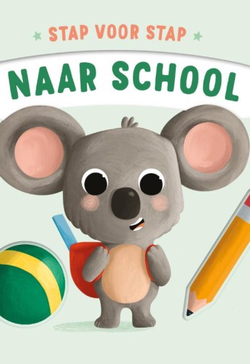 Kartonboek: Naar school - stap voor stap