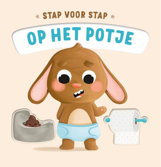 Kartonboek: Op het potje - stap voor stap