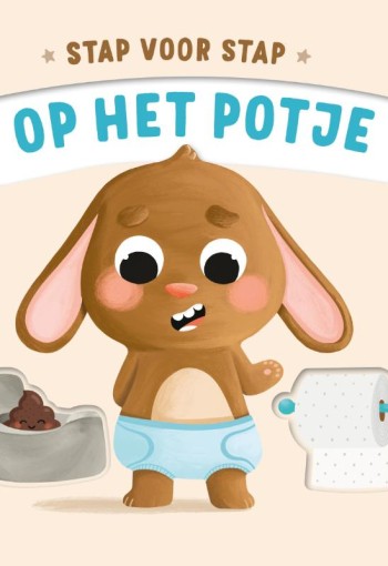 Kartonboek: Op het potje - stap voor stap