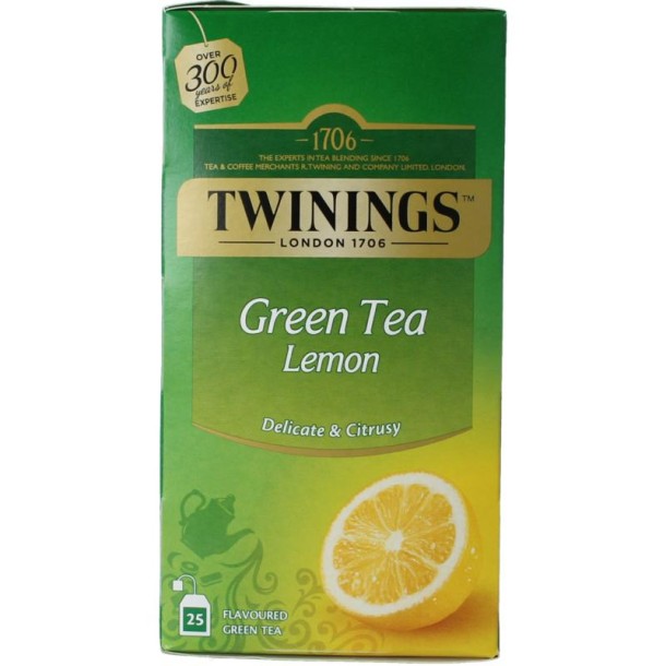 Twinings Groene thee citroen (25 Zakjes)