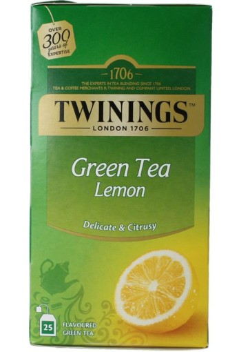 Twinings Groene thee citroen (25 Zakjes)
