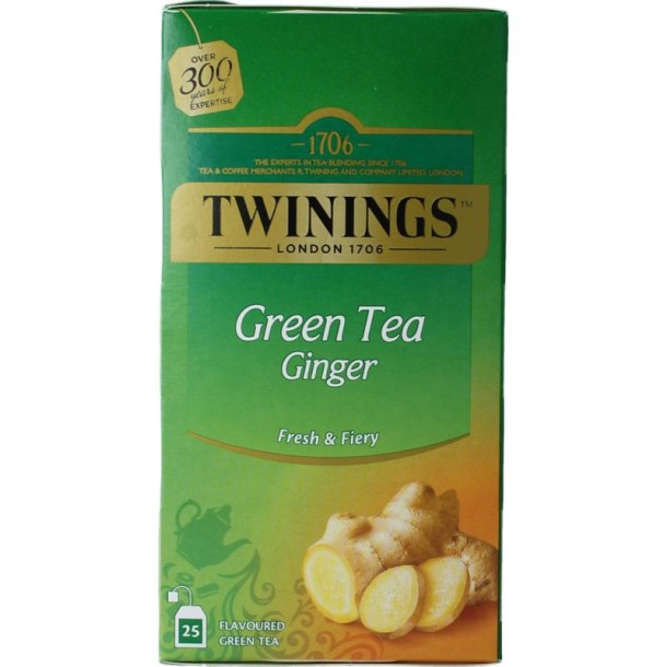 Twinings The vert gingembre (25 Zakjes)