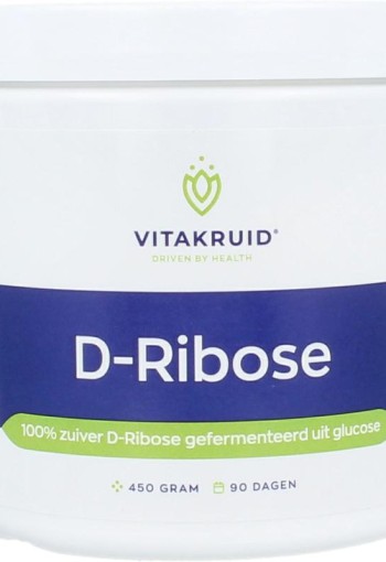 Vitakruid D-Ribose 100% puur geferm uit glucose (450 Gram)
